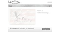 Desktop Screenshot of newpatriotclothingco.com